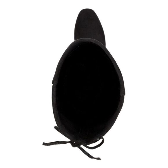 SUGAR Womens Black Zipper Accent Lace Ollie Almond Toe Dress Boots 6 M - Picture 3 of 4